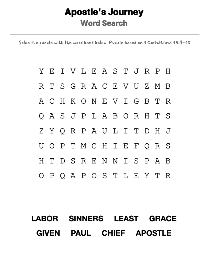 Use-Less to Use-Ful word-search